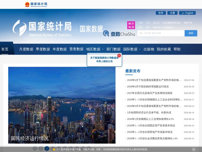 中国国家数据 首页预览