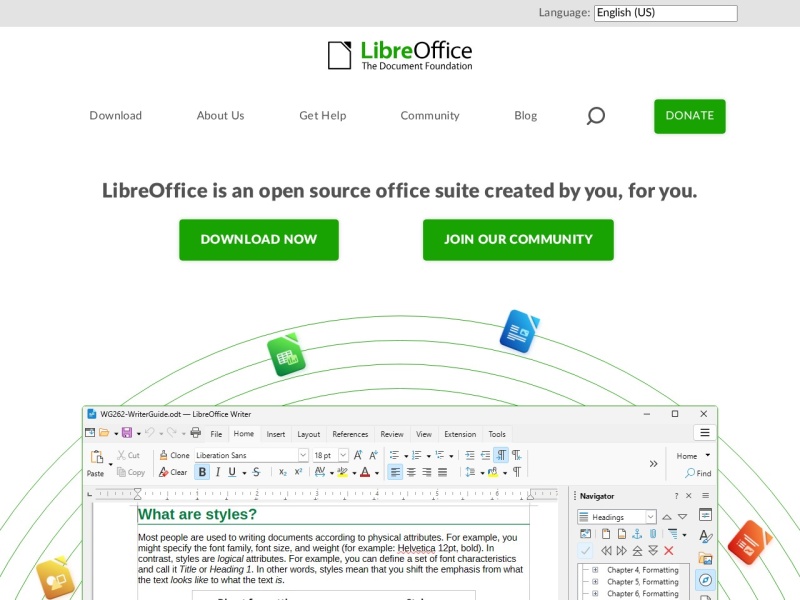 LibreOffice 首页预览